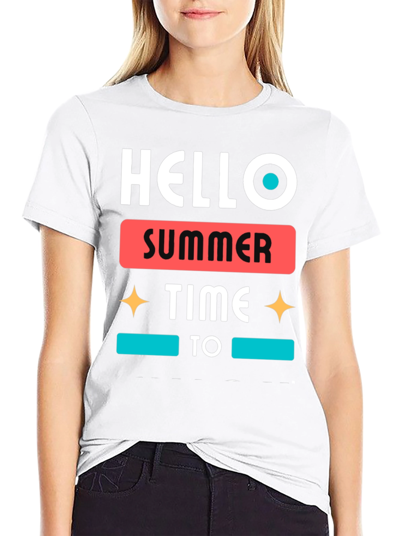 Hello Summer Time Graphic Tee - Stylish Casual Wear