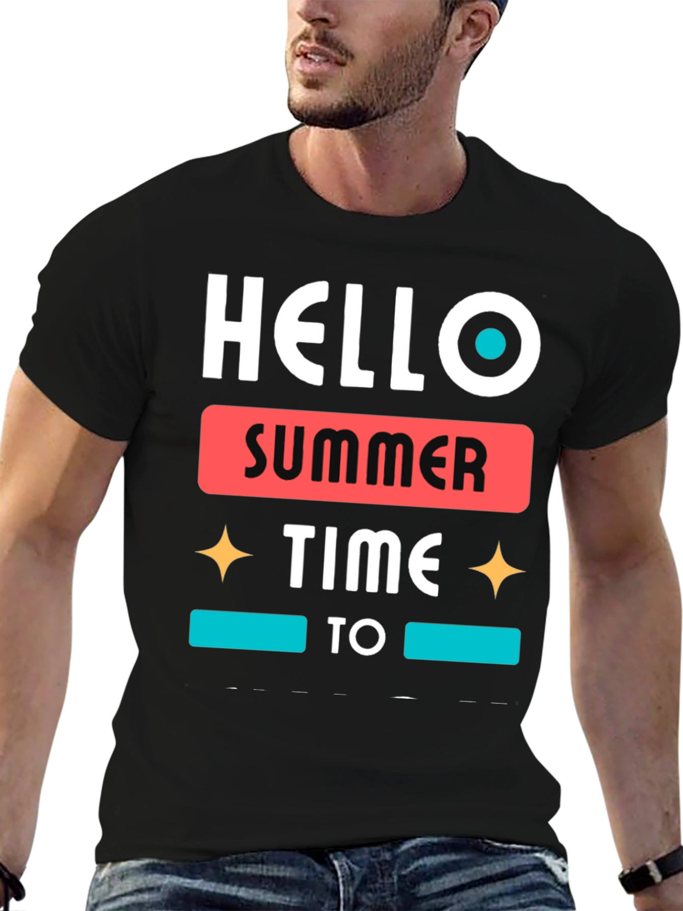 Hello Summer Time Graphic Tee - Stylish Casual Wear