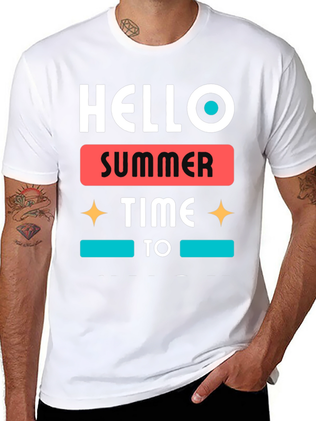 Hello Summer Time Graphic Tee - Stylish Casual Wear