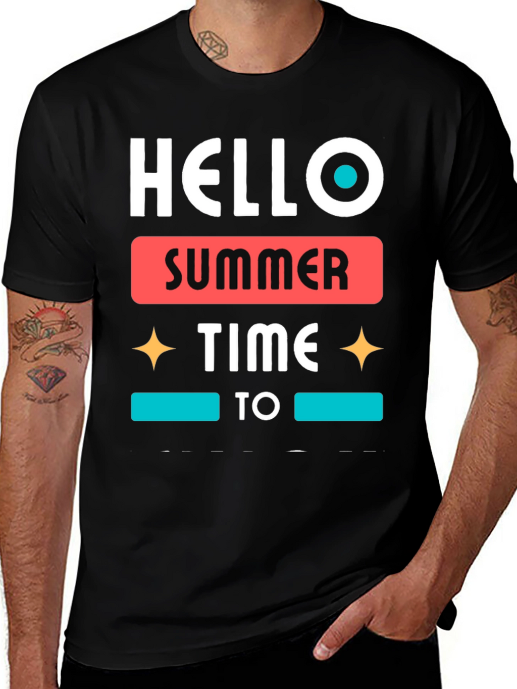 Hello Summer Time Graphic Tee - Stylish Casual Wear