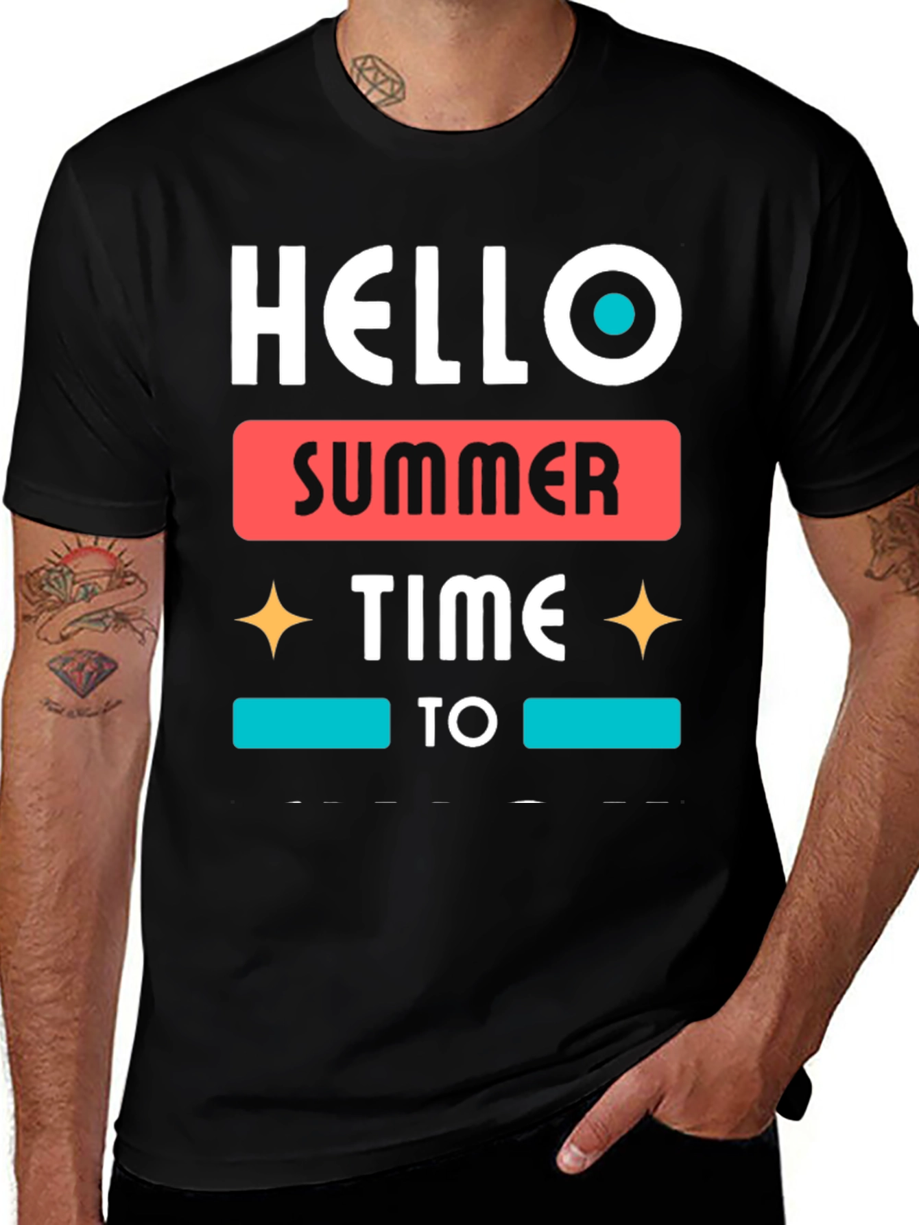 Hello Summer Time Graphic Tee - Stylish Casual Wear