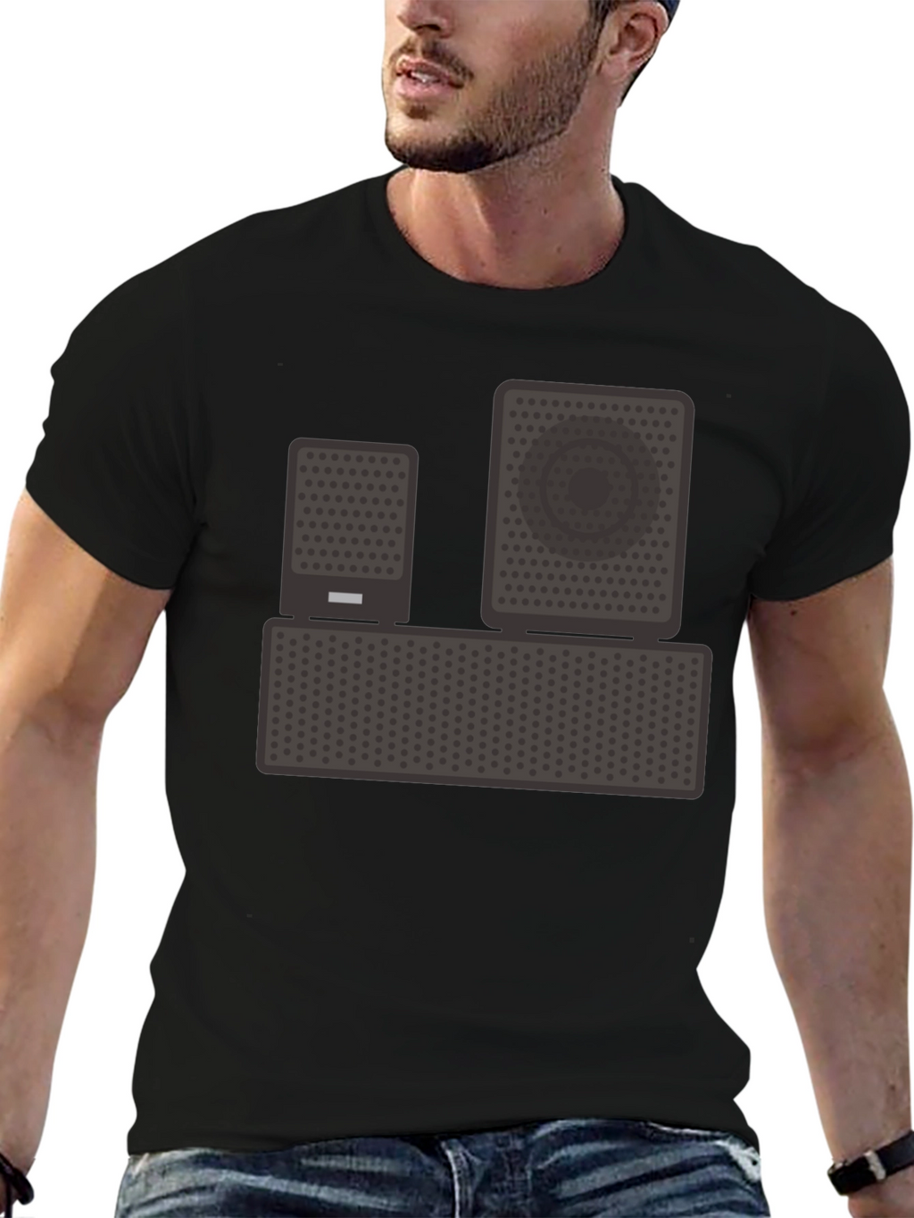 Speaker Graphic T-Shirt - Music Lover Tee