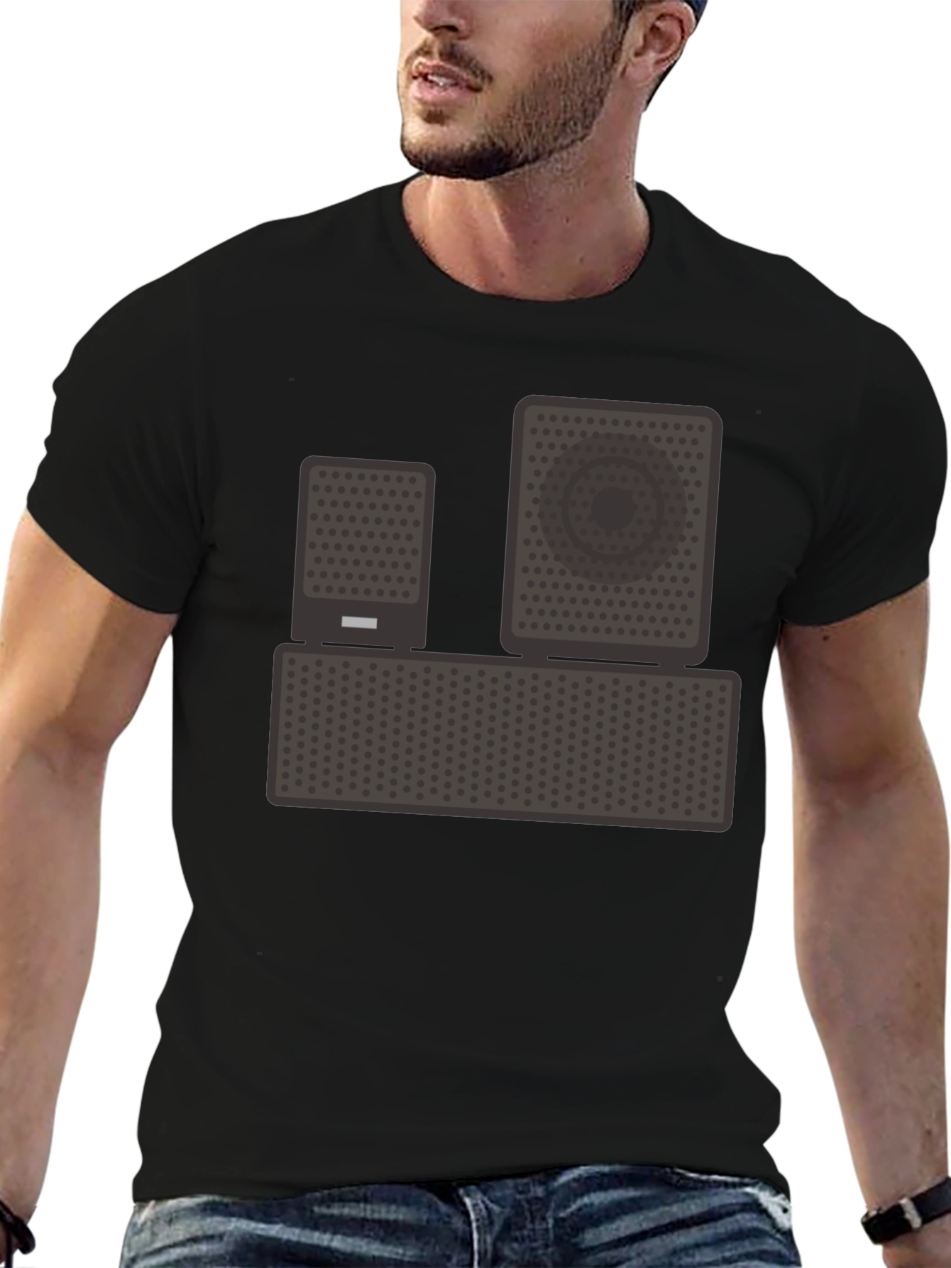 Speaker Graphic T-Shirt - Music Lover Tee