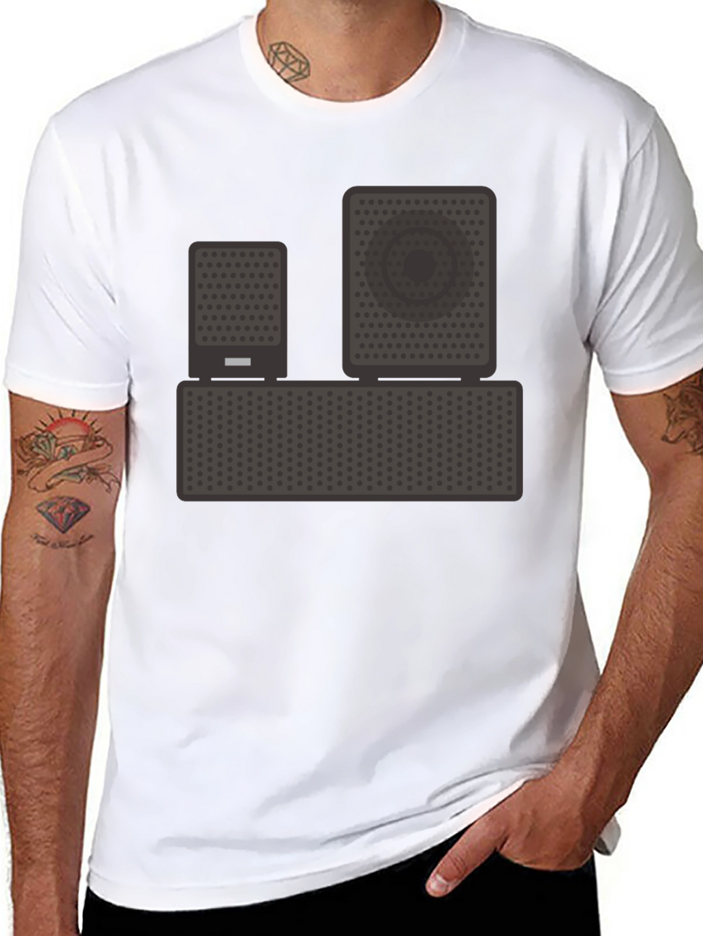Speaker Graphic T-Shirt - Music Lover Tee