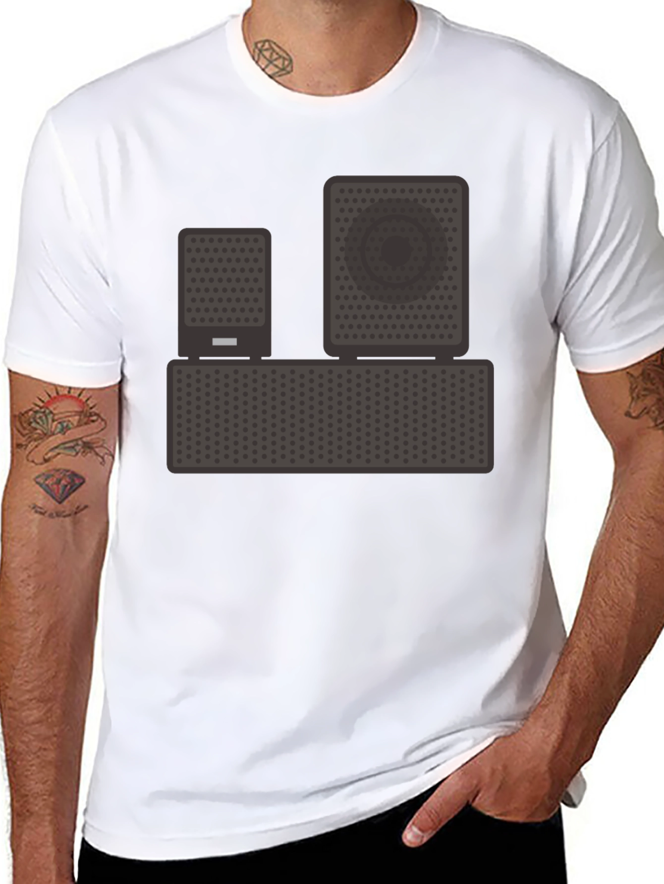 Speaker Graphic T-Shirt - Music Lover Tee