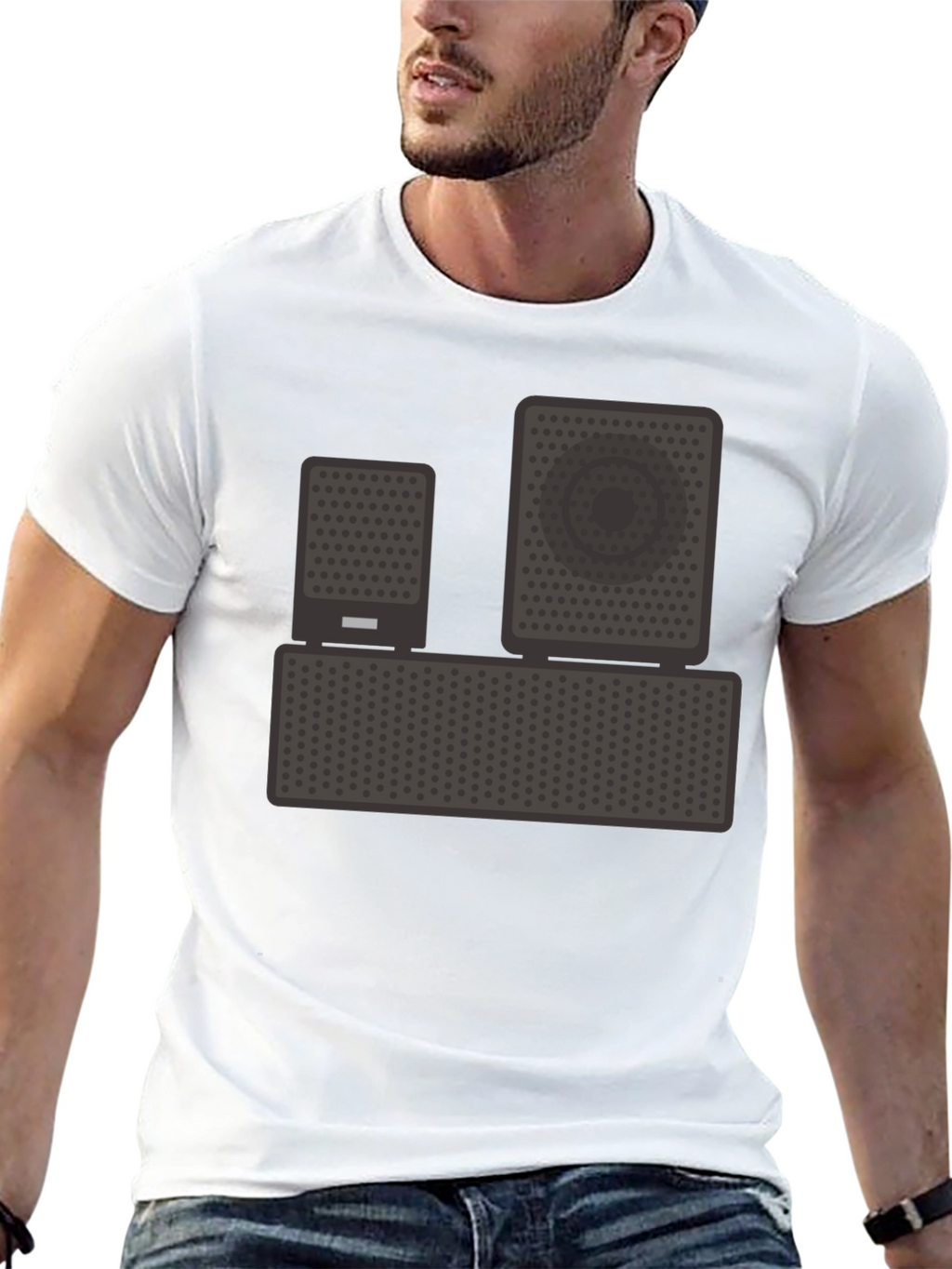 Speaker Graphic T-Shirt - Music Lover Tee