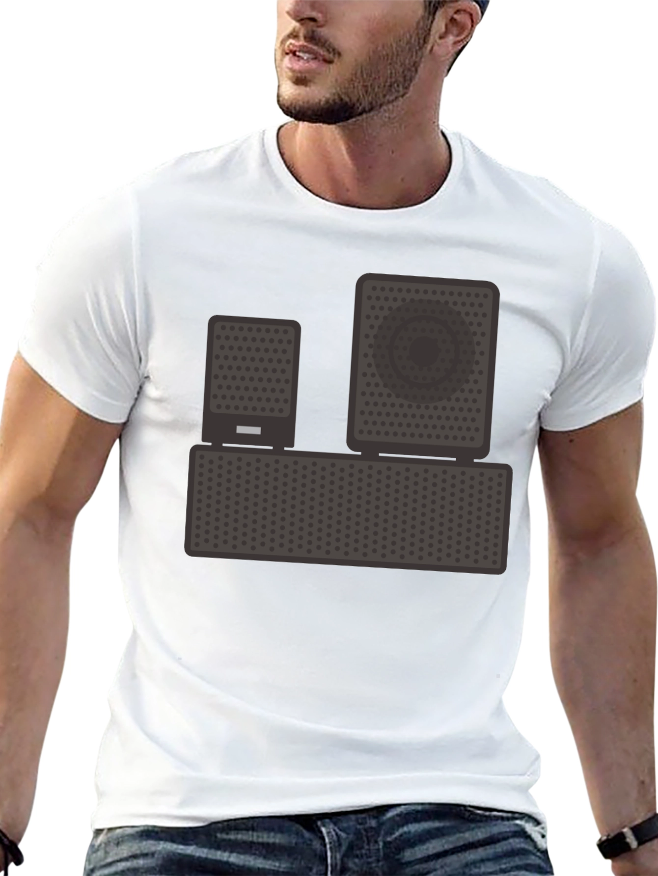 Speaker Graphic T-Shirt - Music Lover Tee