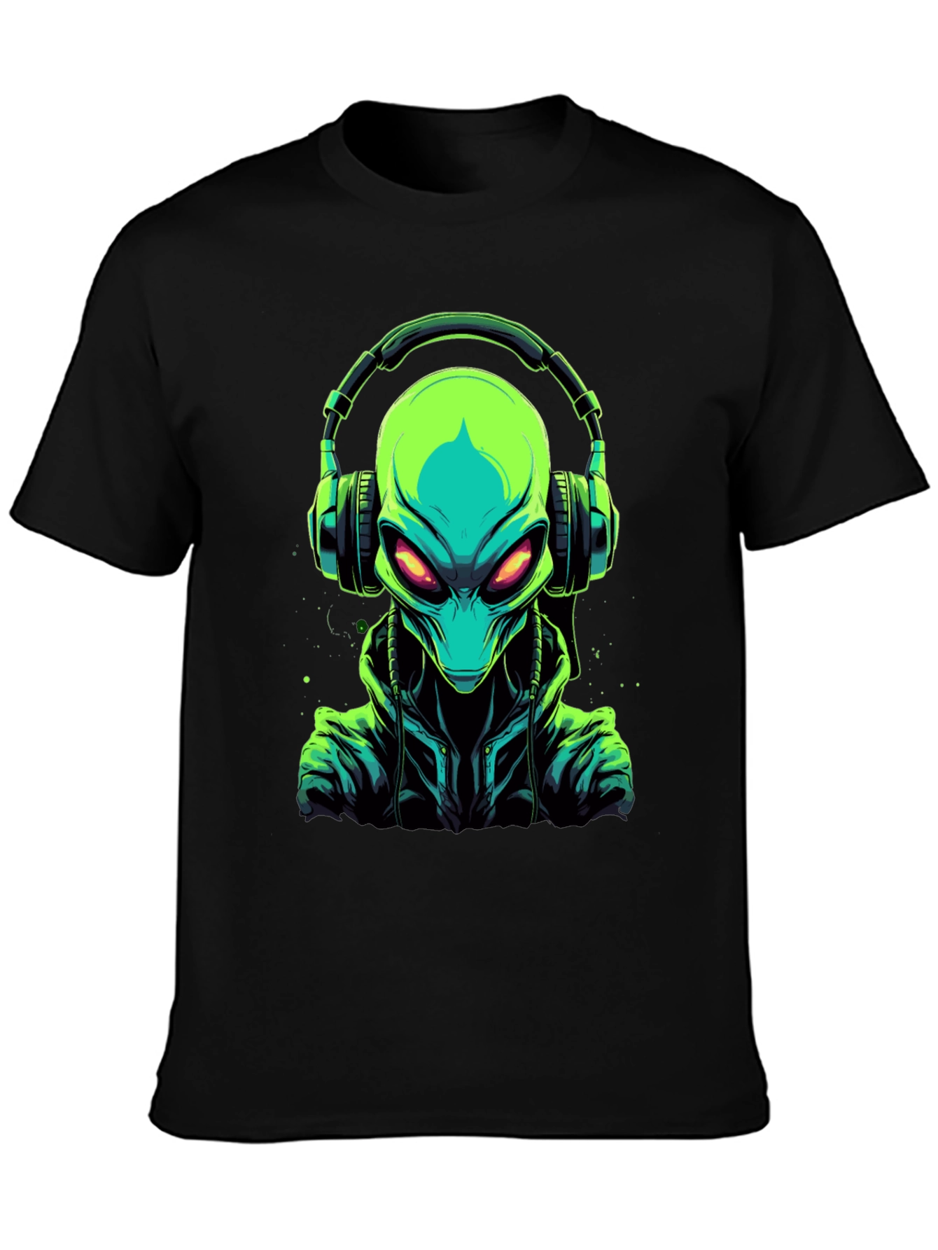 Alien DJ Graphic T-Shirt - Out of This World Style