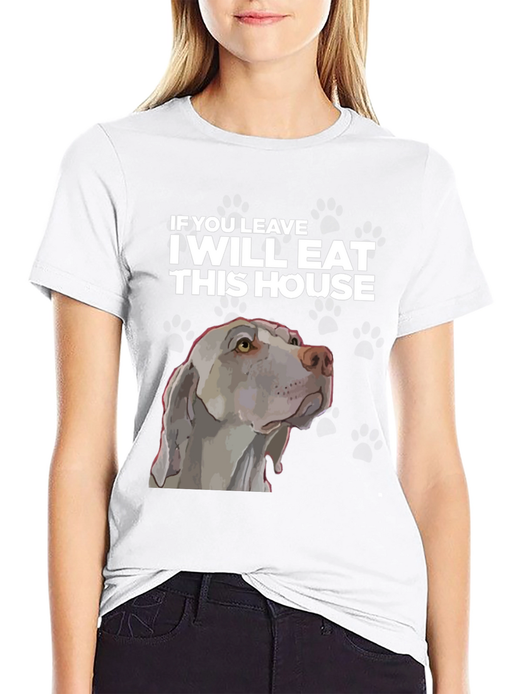 Funny Dog T-Shirt - I Will Eat This House