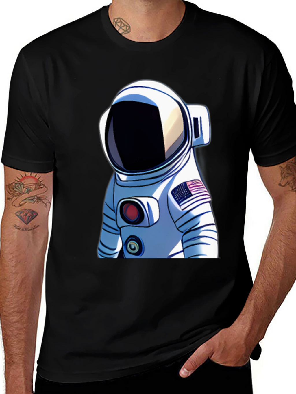 Astronaut Graphic T-Shirt - Space Adventure Design