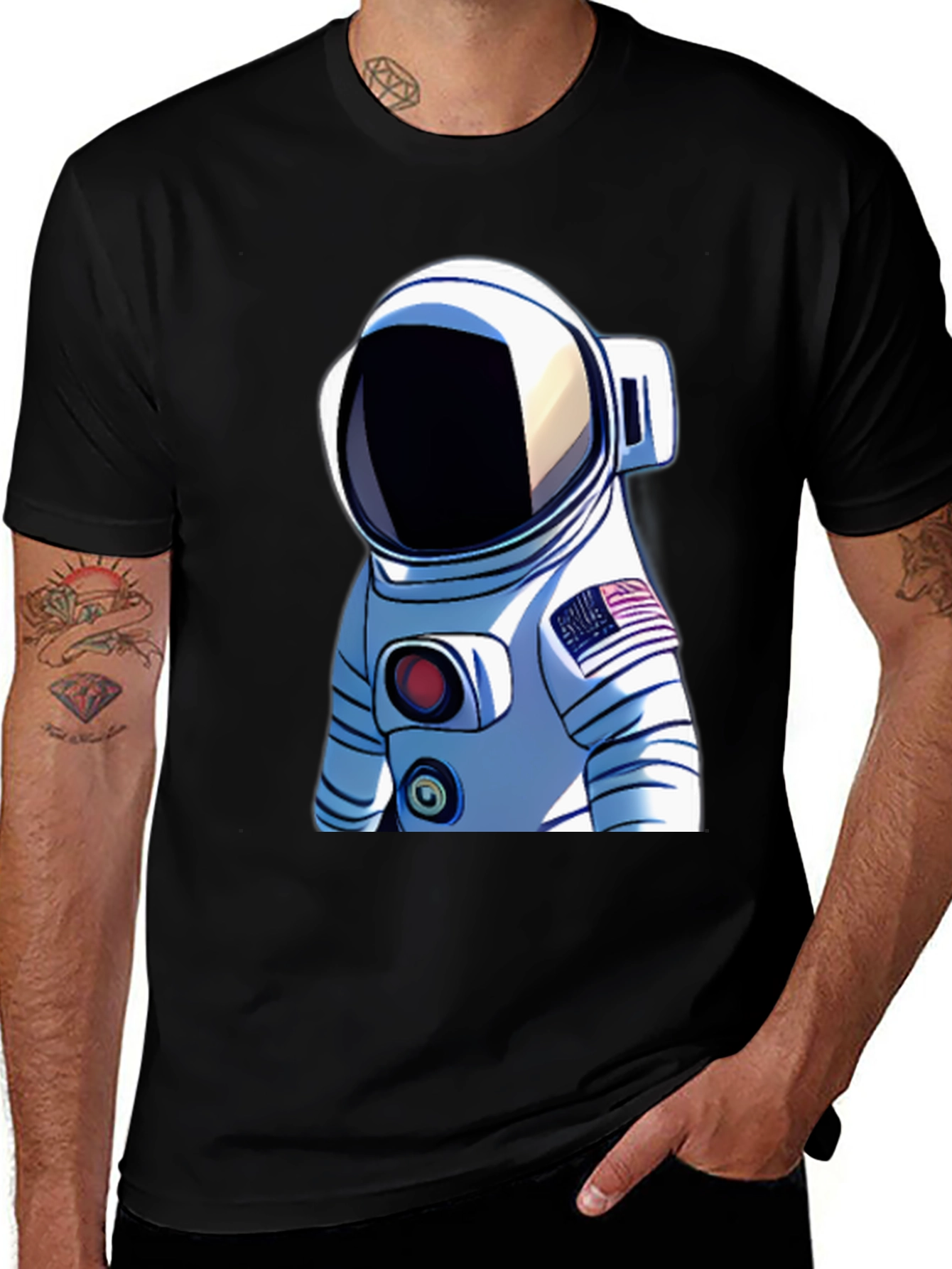 Astronaut Graphic T-Shirt - Space Adventure Design