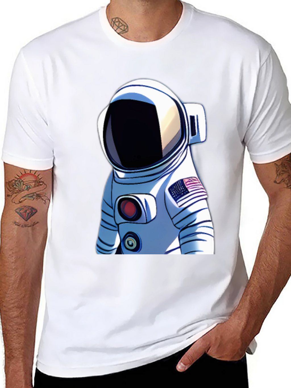 Astronaut Graphic T-Shirt - Space Adventure Design
