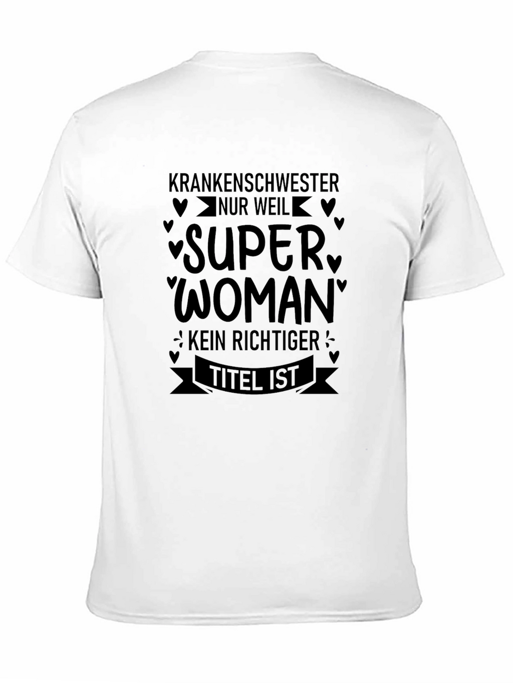 Nurse Superwoman Black T-Shirt