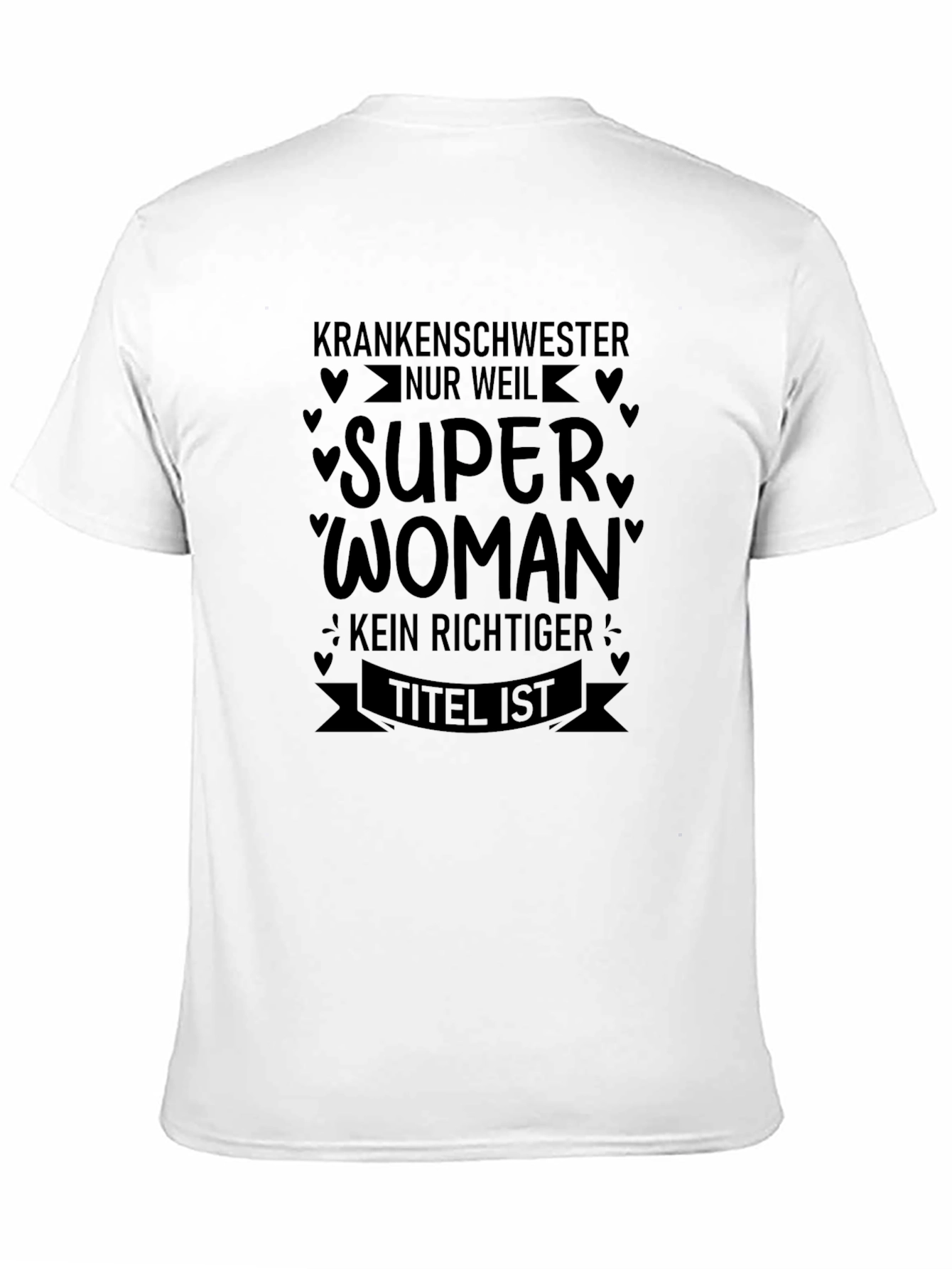 Nurse Superwoman Black T-Shirt