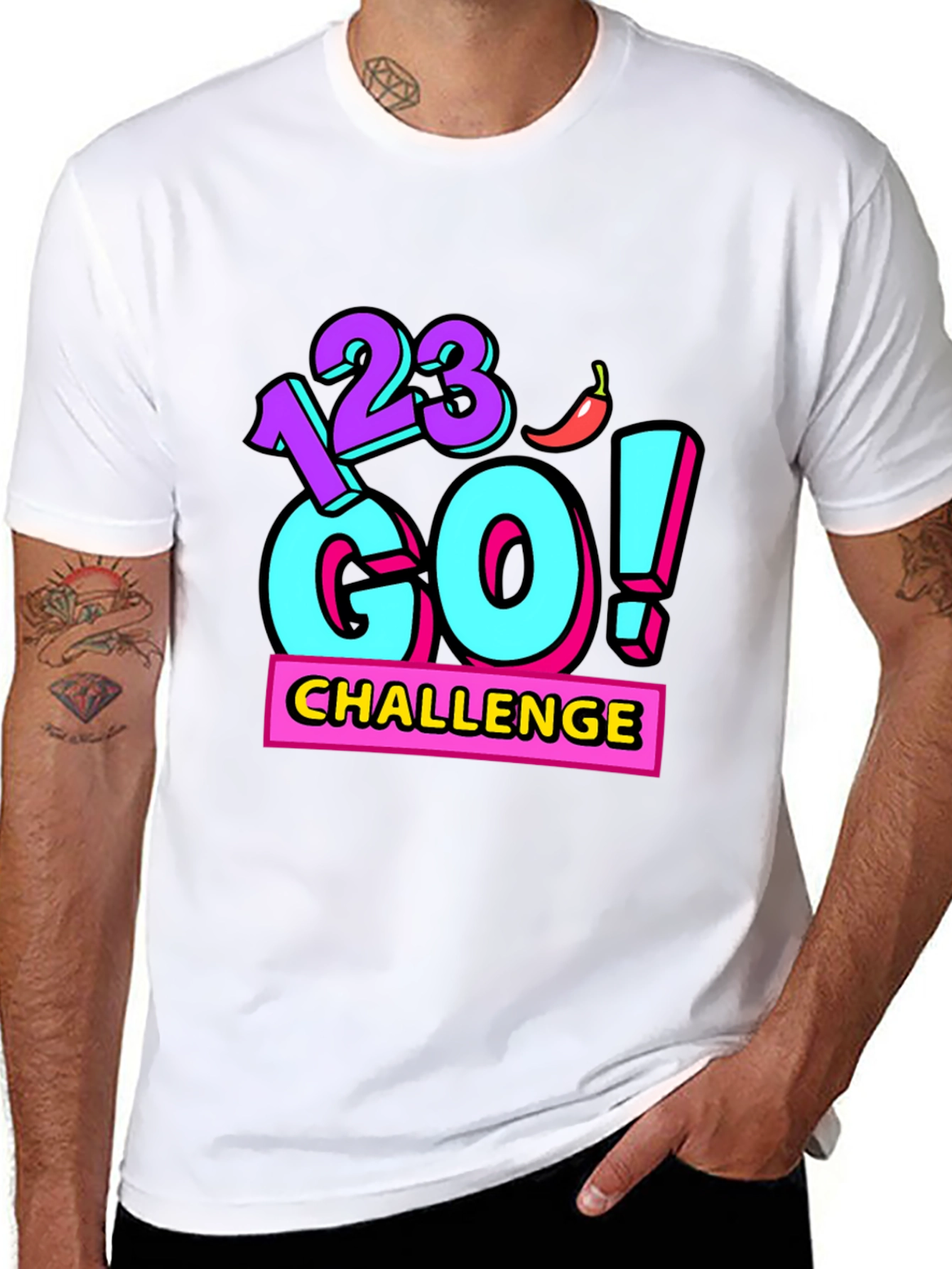 123 Go! Challenge Graphic T-Shirt