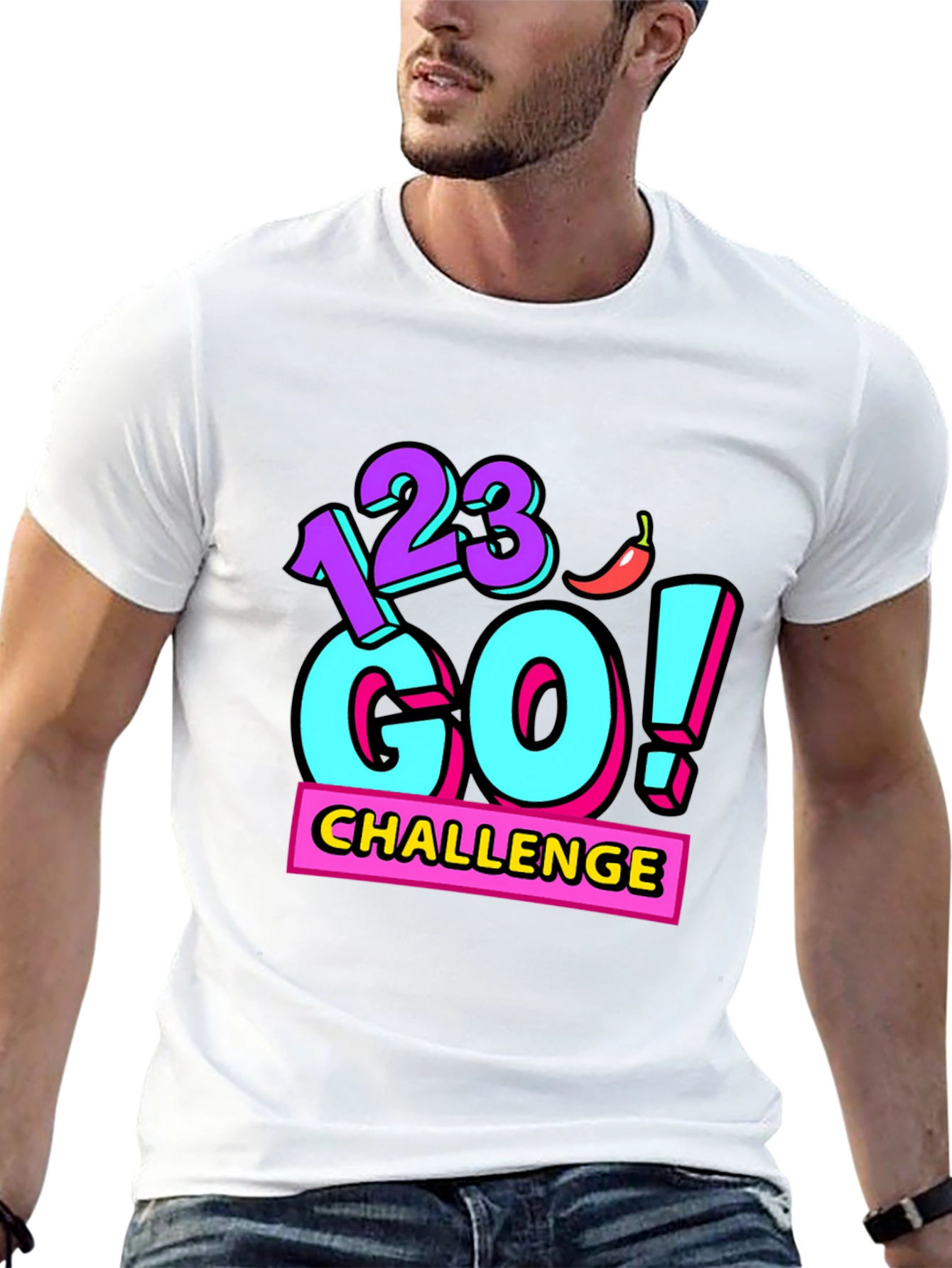 123 Go! Challenge Graphic T-Shirt