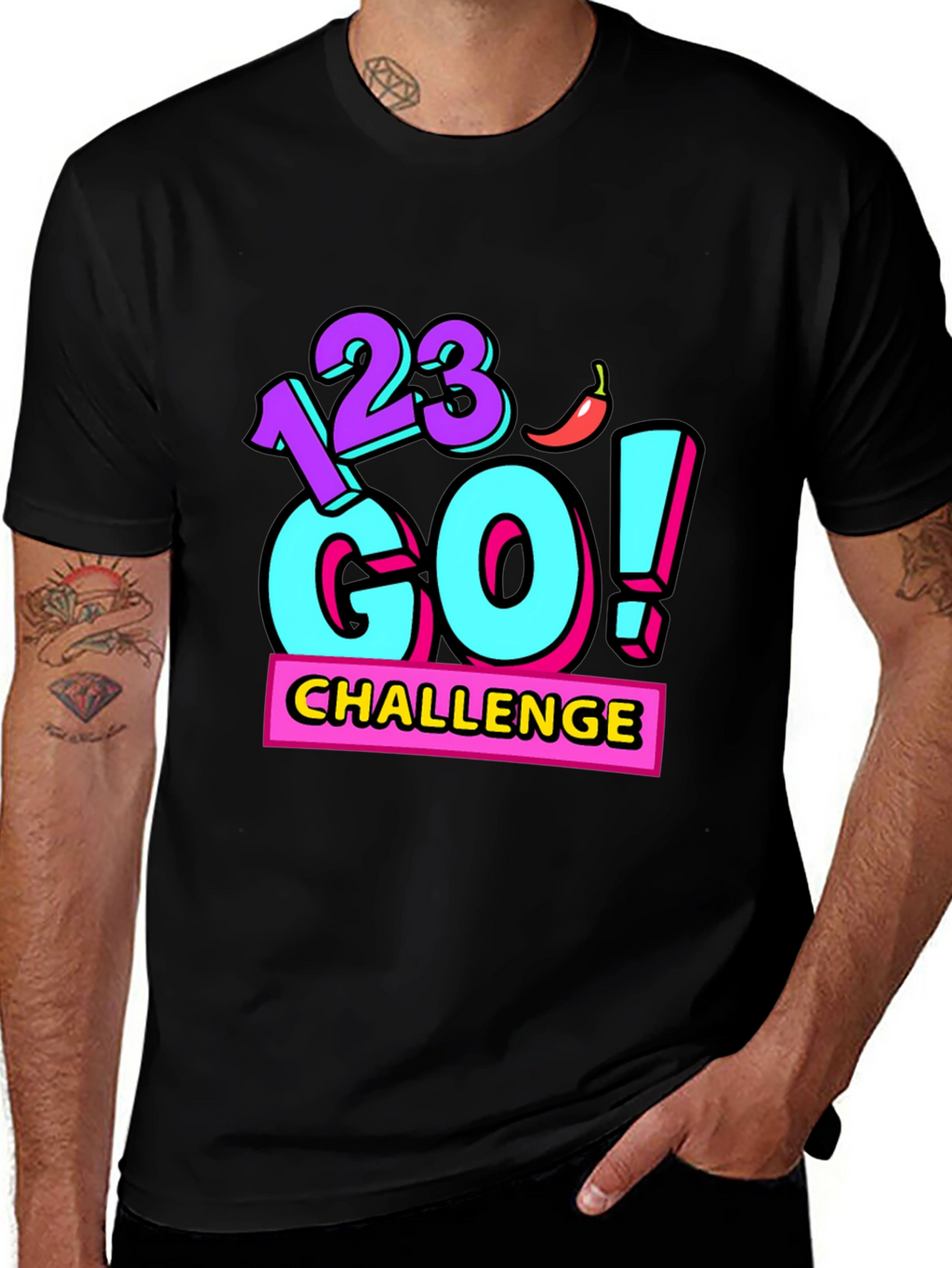 123 Go! Challenge Graphic T-Shirt