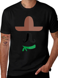 Mexican Graphic Tee - Black Cotton Shirt
