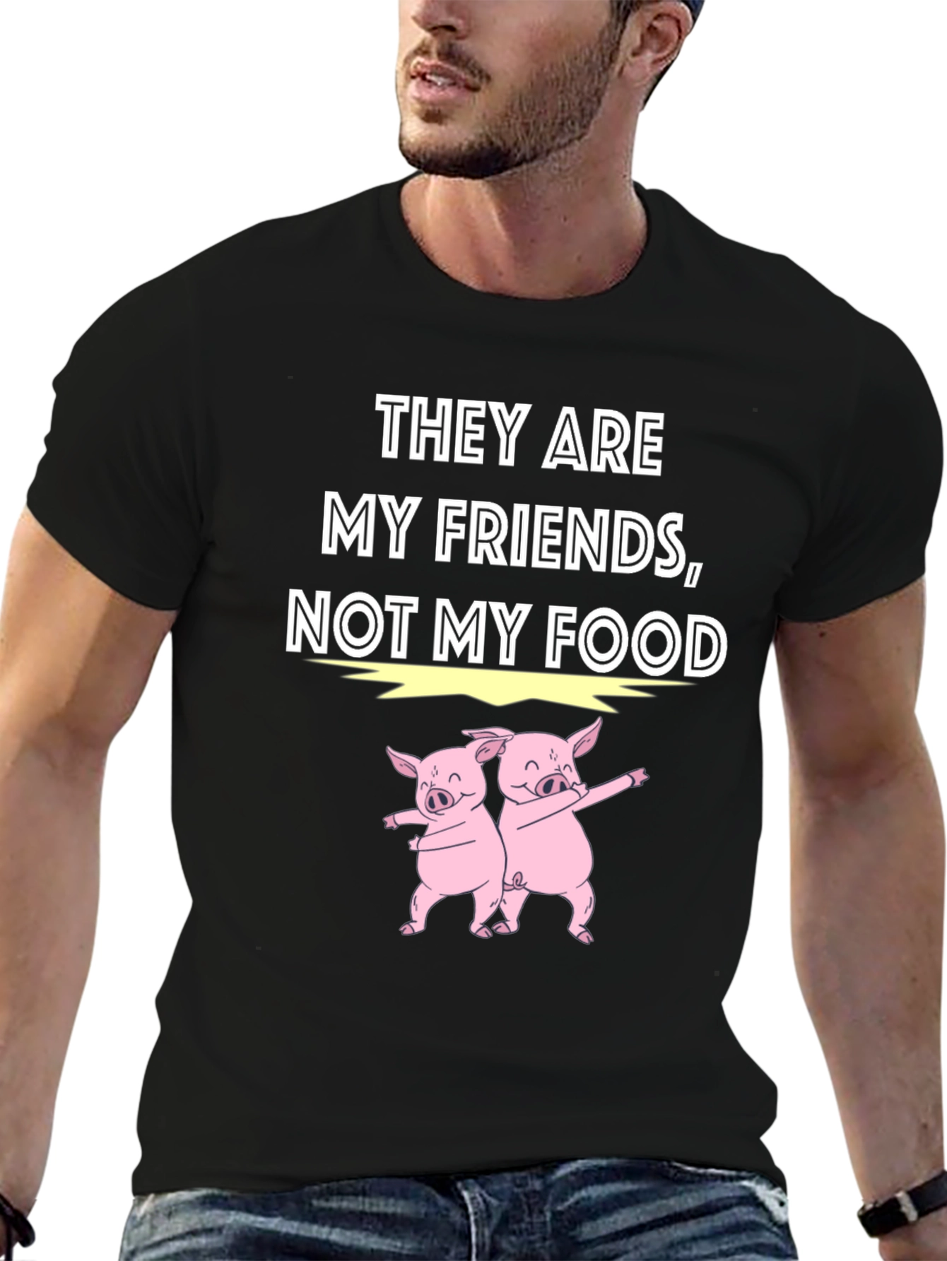 Vegan Pig Friends Graphic Tee