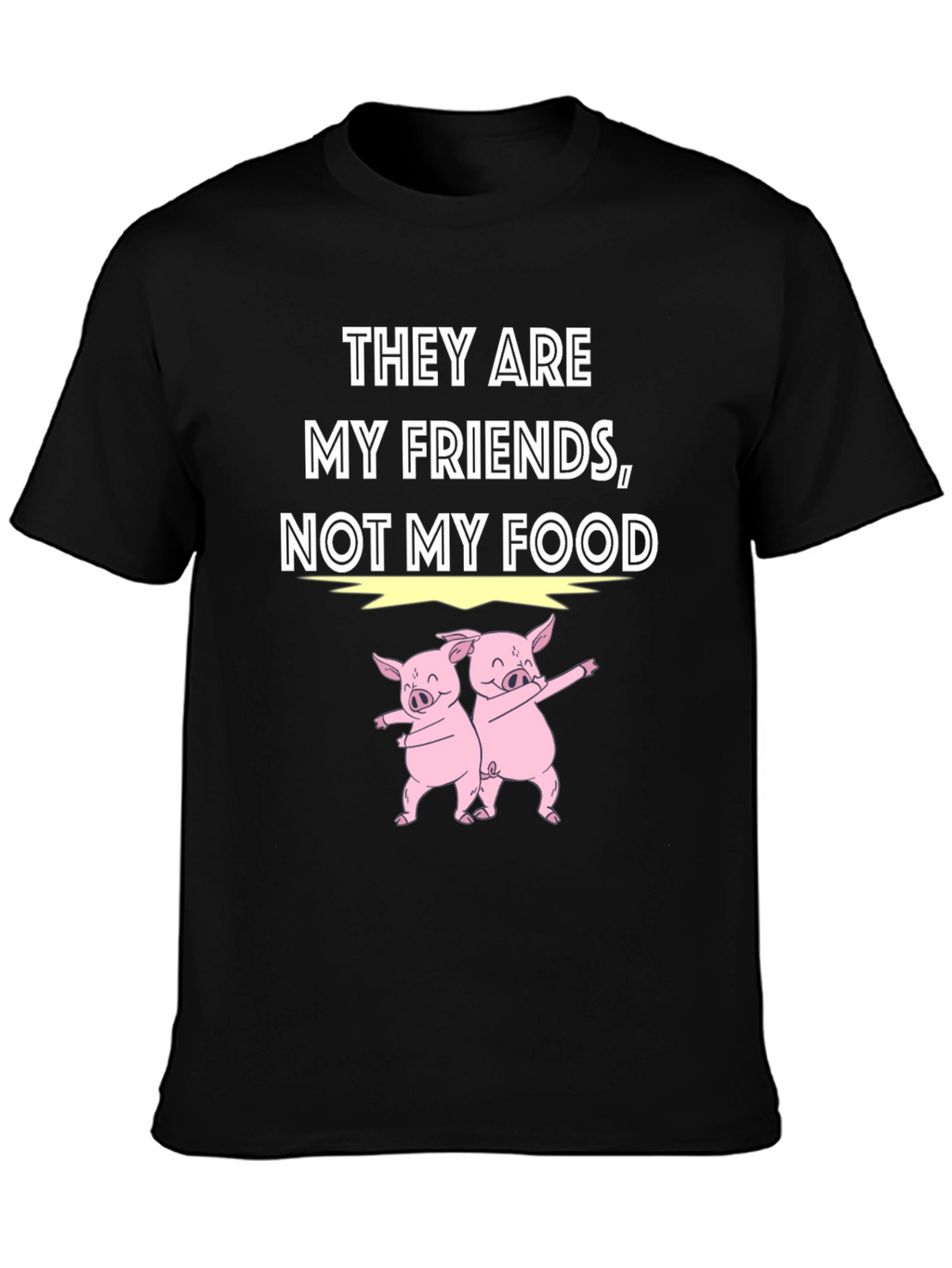 Vegan Pig Friends Graphic Tee