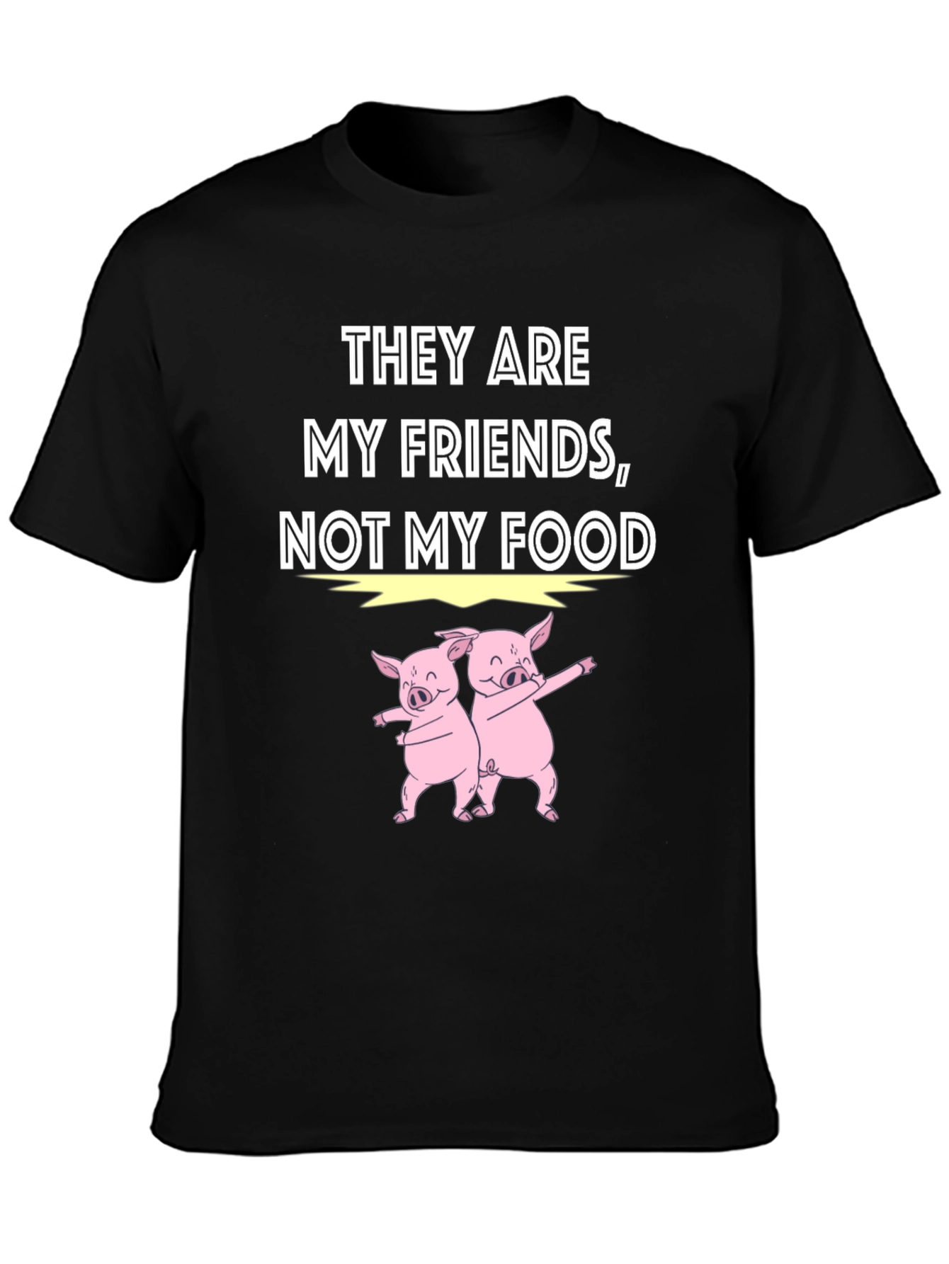Vegan Pig Friends Graphic Tee