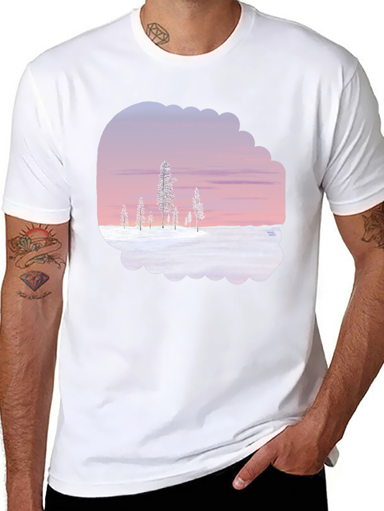 Winter Landscape Graphic Tee