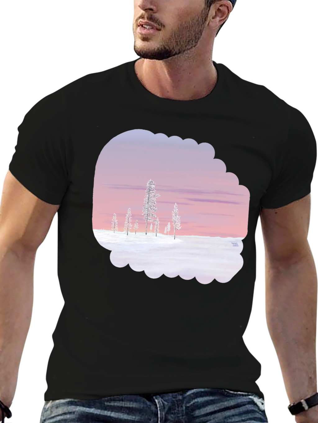 Winter Landscape Graphic Tee