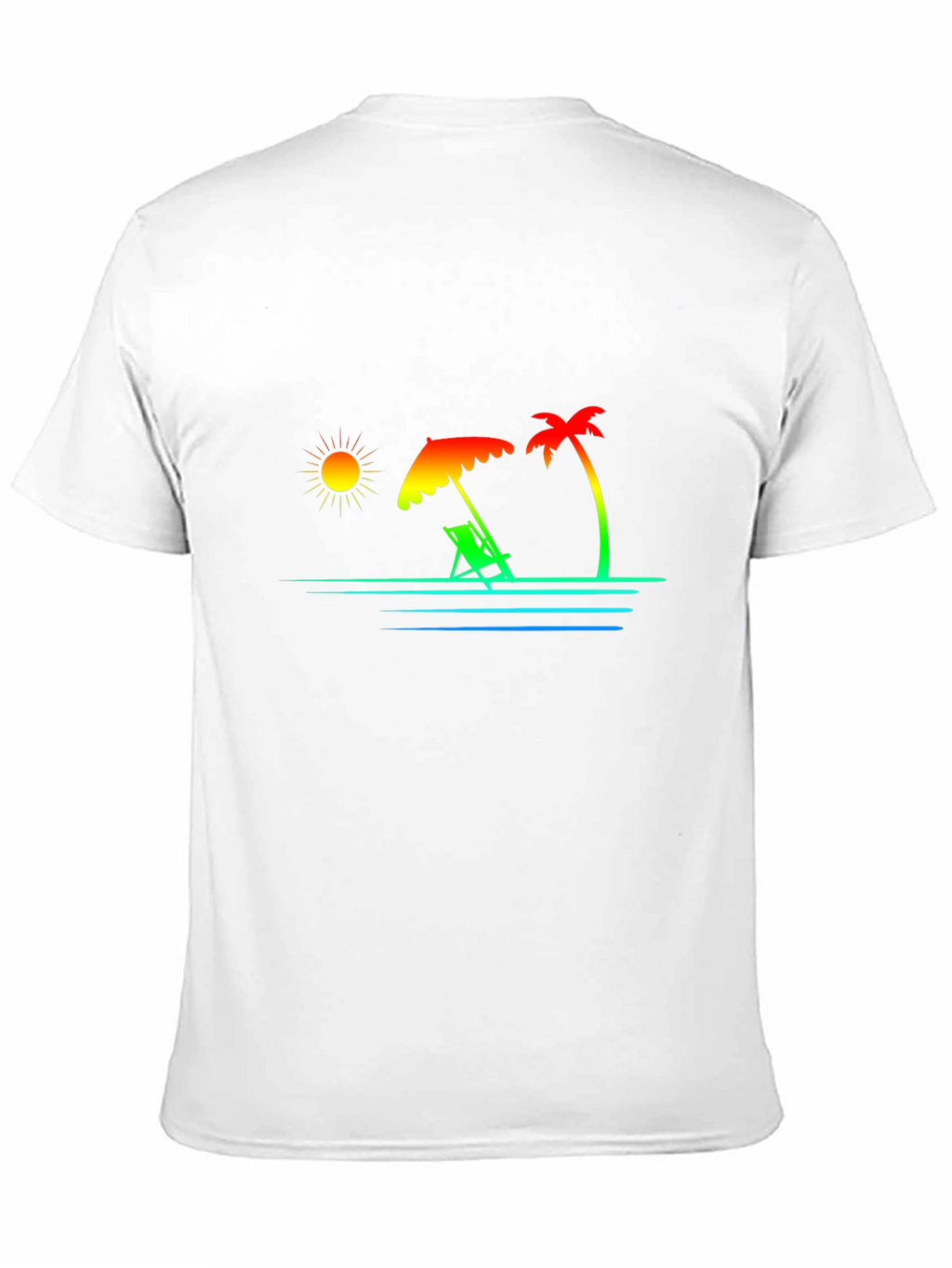 Tropical Beach Graphic Tee - Vacation Vibes