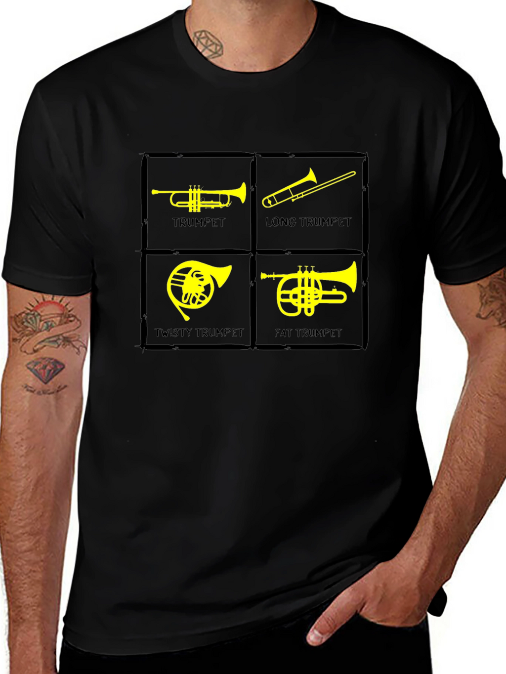Musical Trumpet Variety Graphic Tee