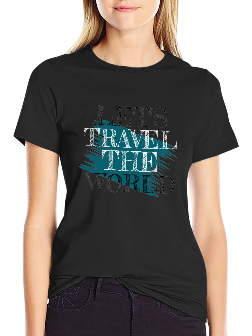 Lets Travel the World Graphic T-Shirt