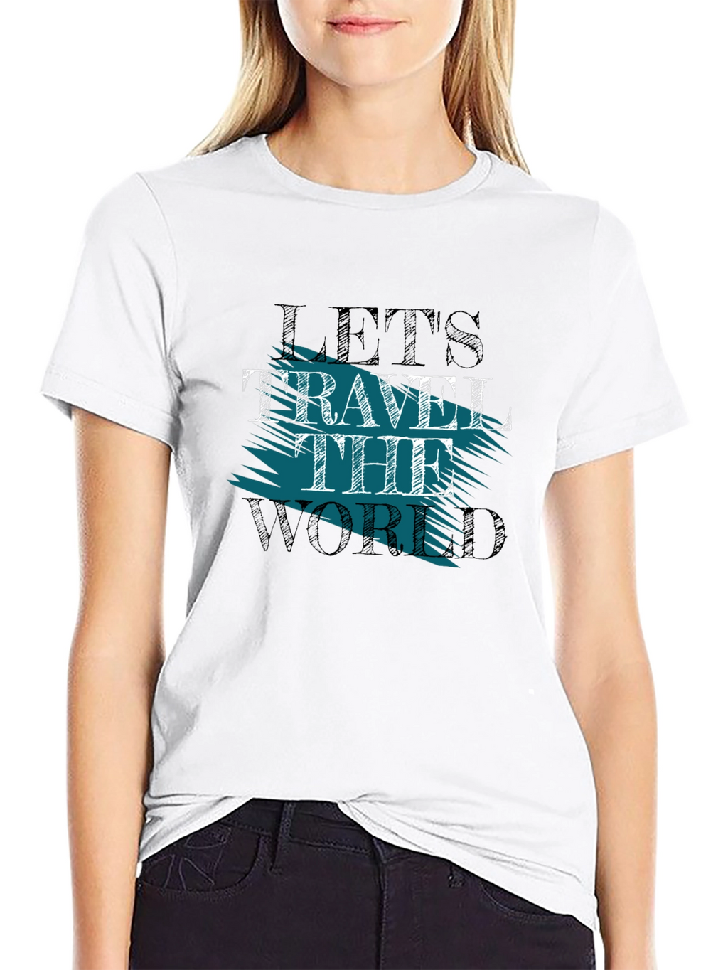 Lets Travel the World Graphic T-Shirt
