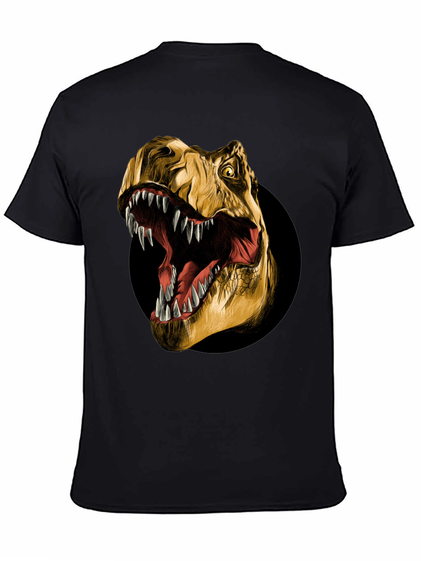 Roaring T-Rex Graphic Tee - Black