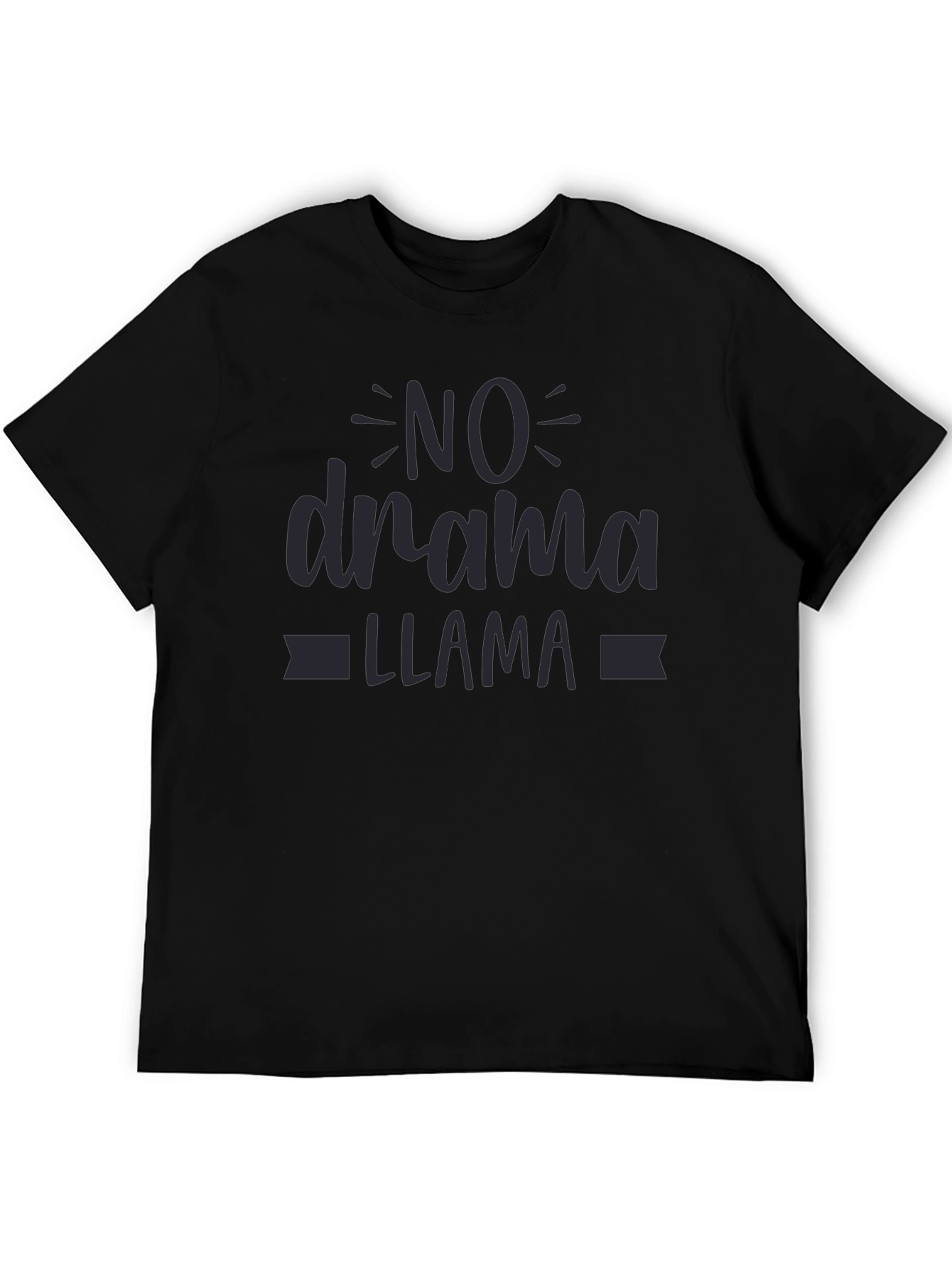 No Drama Llama Black Graphic Tee