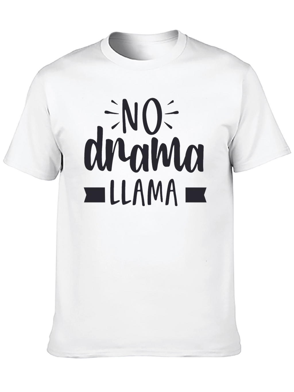 No Drama Llama Black Graphic Tee