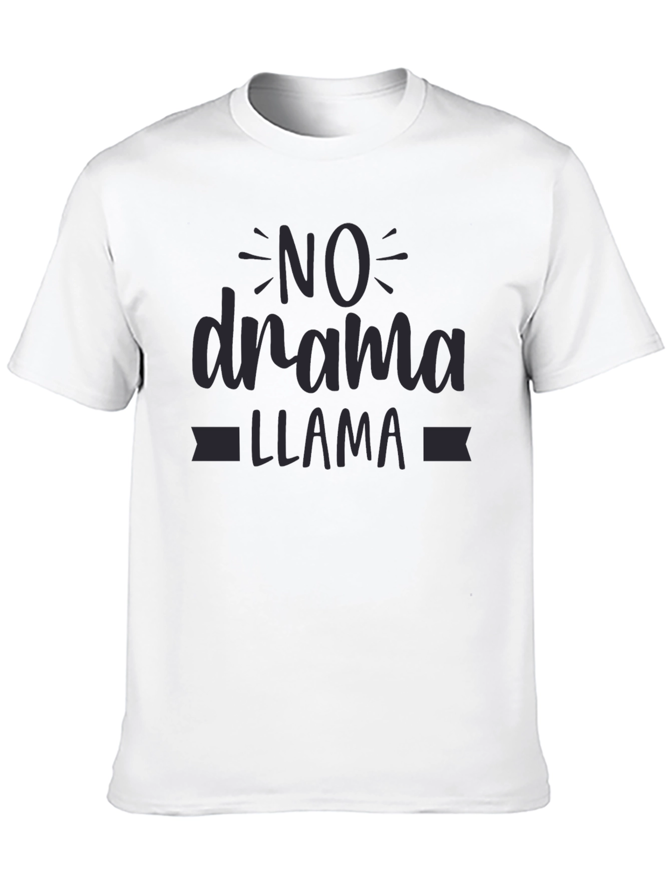 No Drama Llama Black Graphic Tee