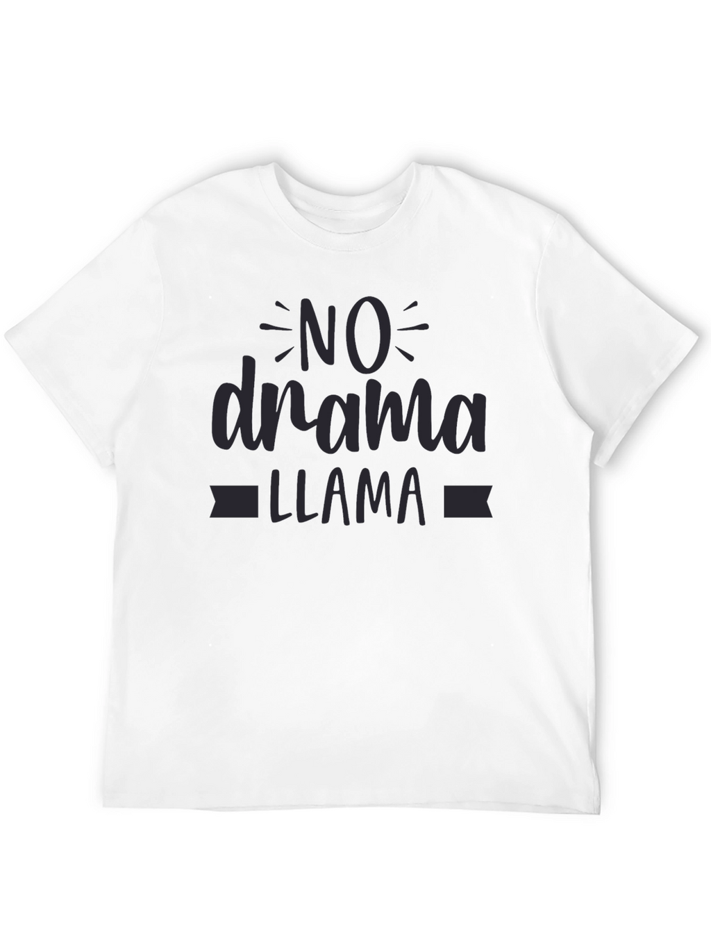 No Drama Llama Black Graphic Tee