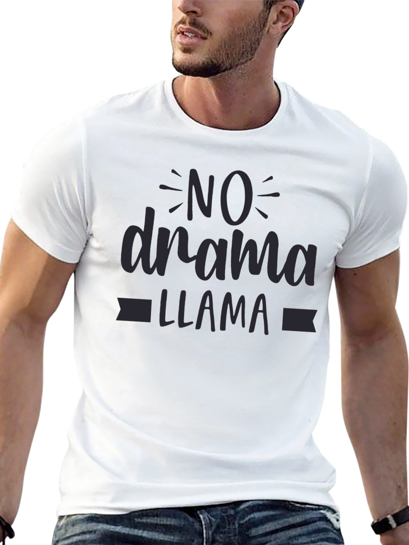 No Drama Llama Black Graphic Tee