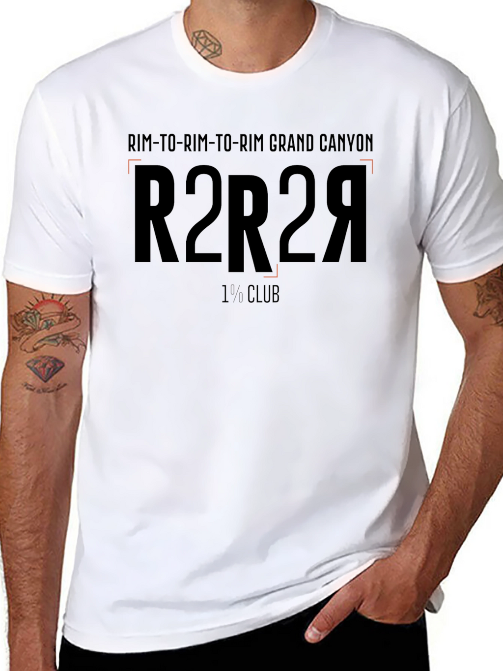 Rim-to-Rim Grand Canyon R2R2R Black T-Shirt