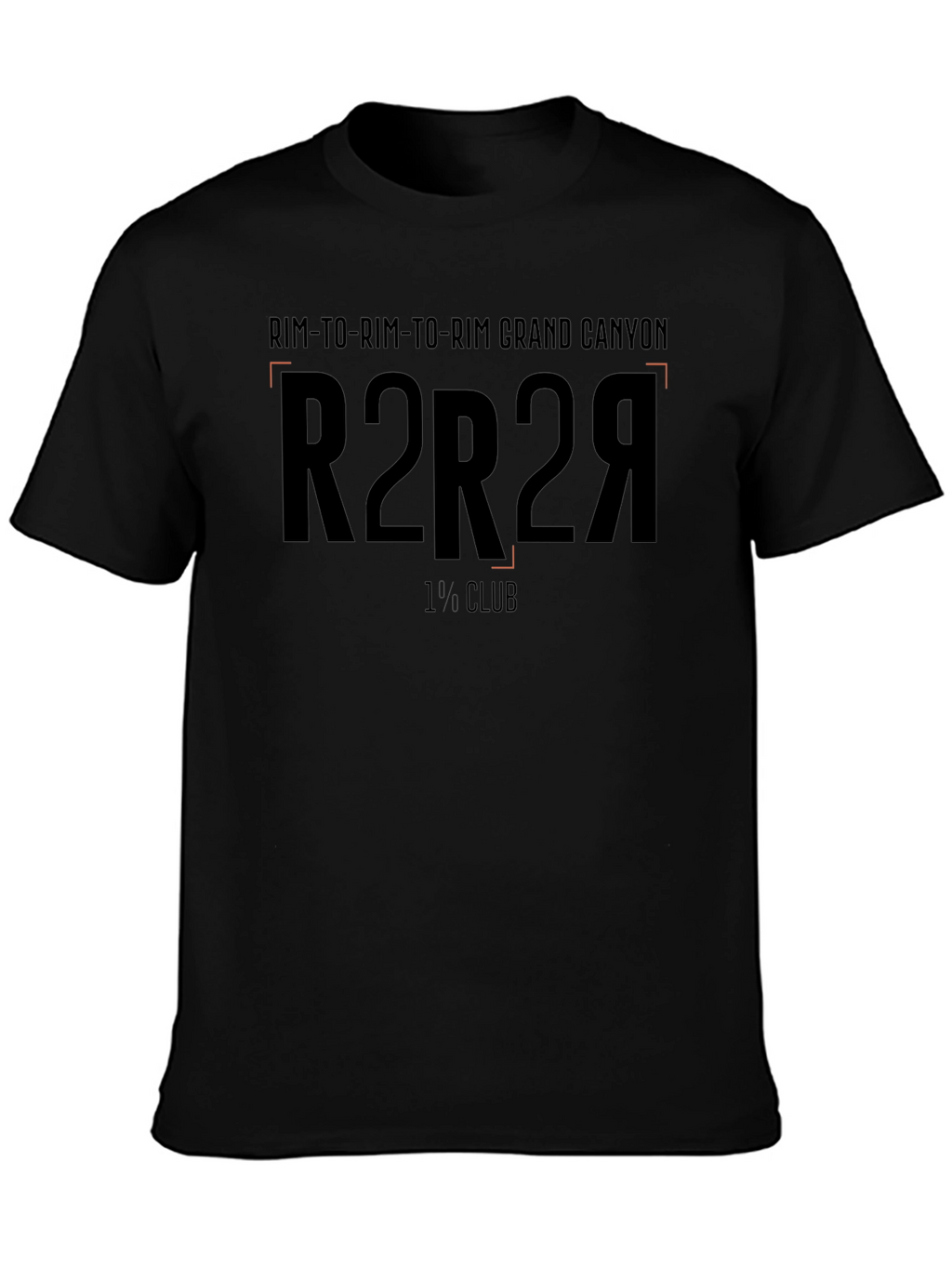 Rim-to-Rim Grand Canyon R2R2R Black T-Shirt