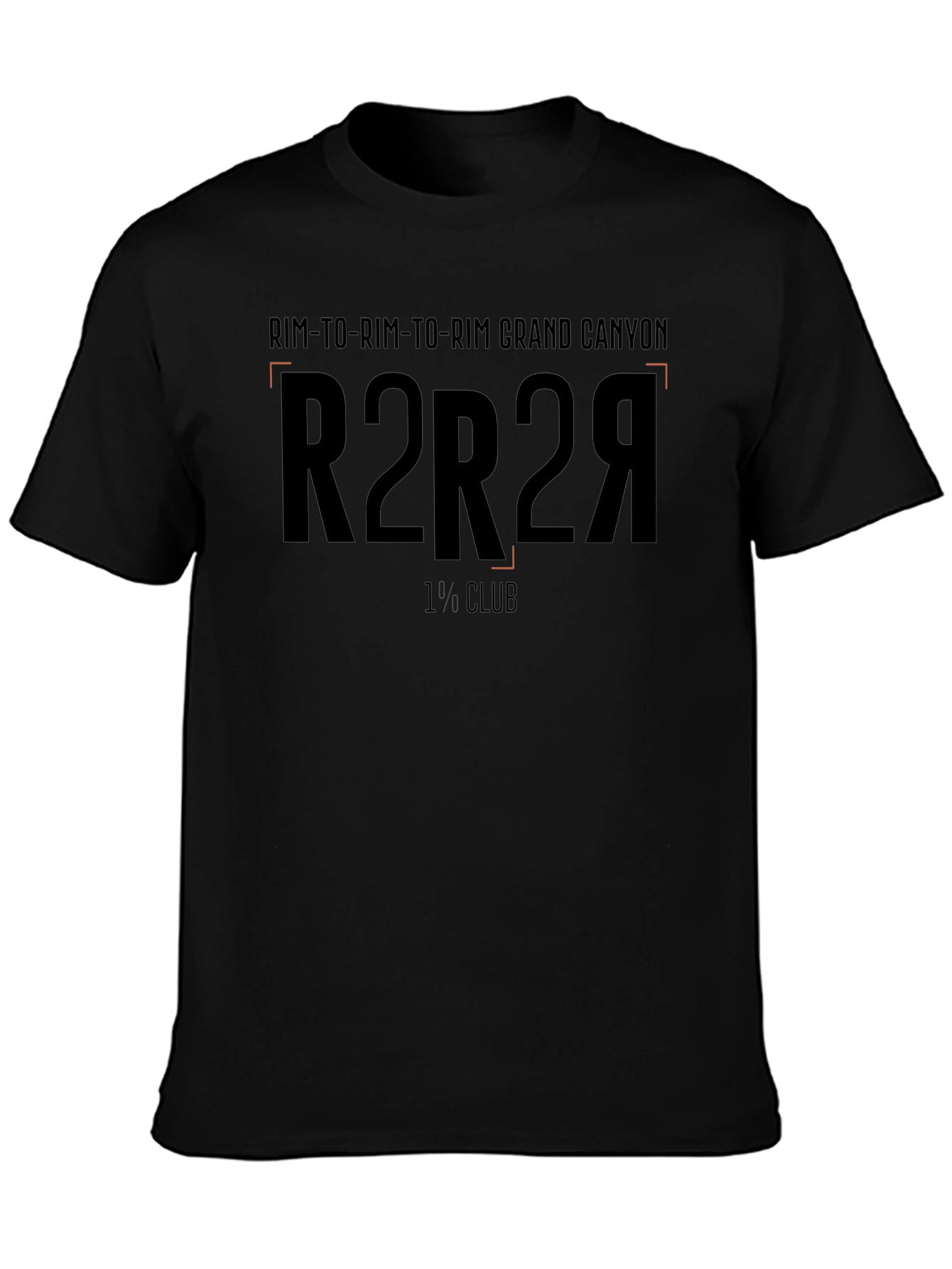 Rim-to-Rim Grand Canyon R2R2R Black T-Shirt