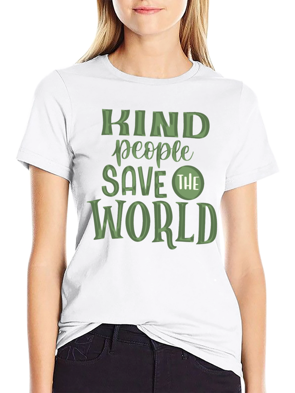 Kind People Save The World Graphic T-Shirt