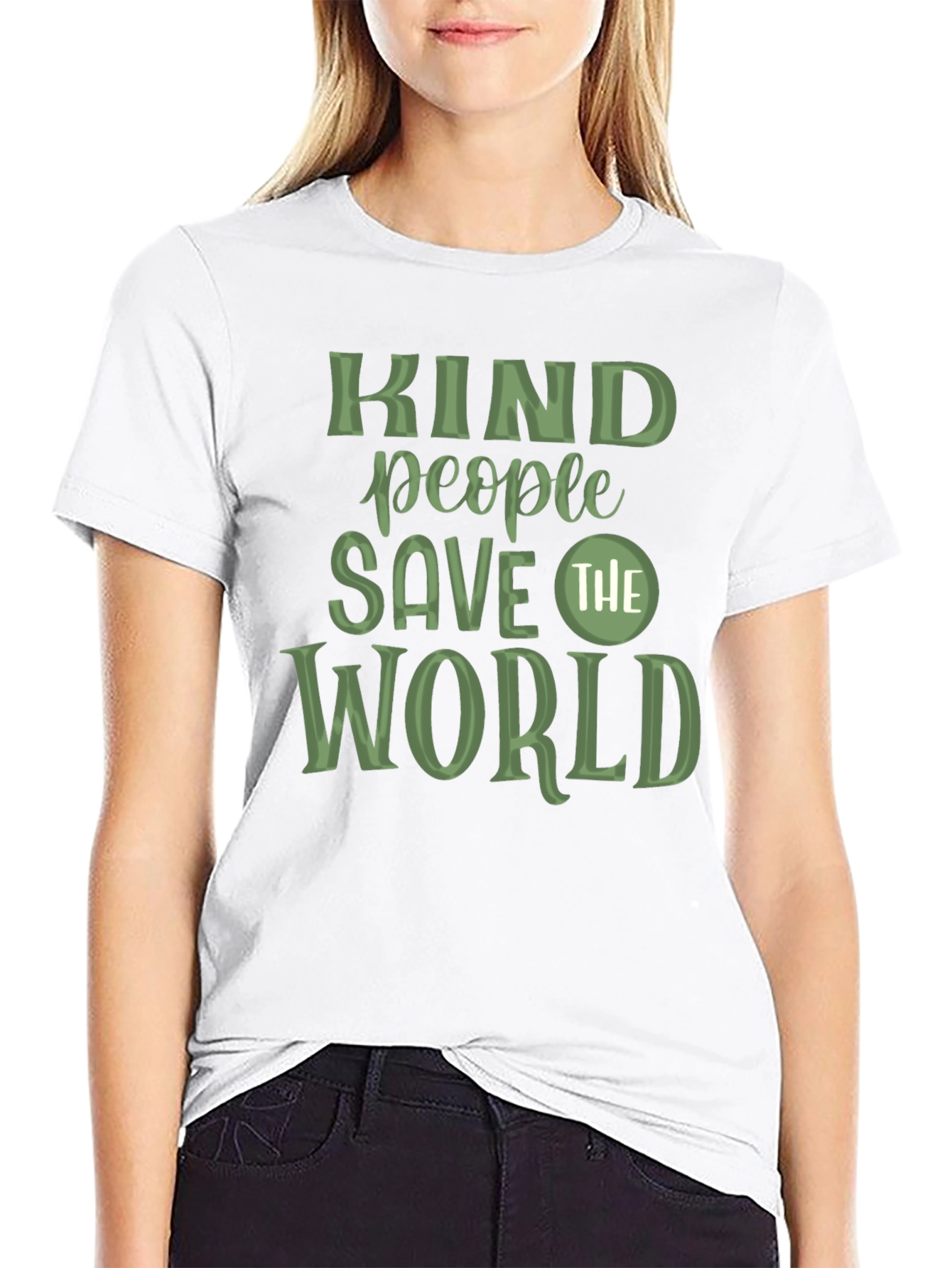 Kind People Save The World Graphic T-Shirt
