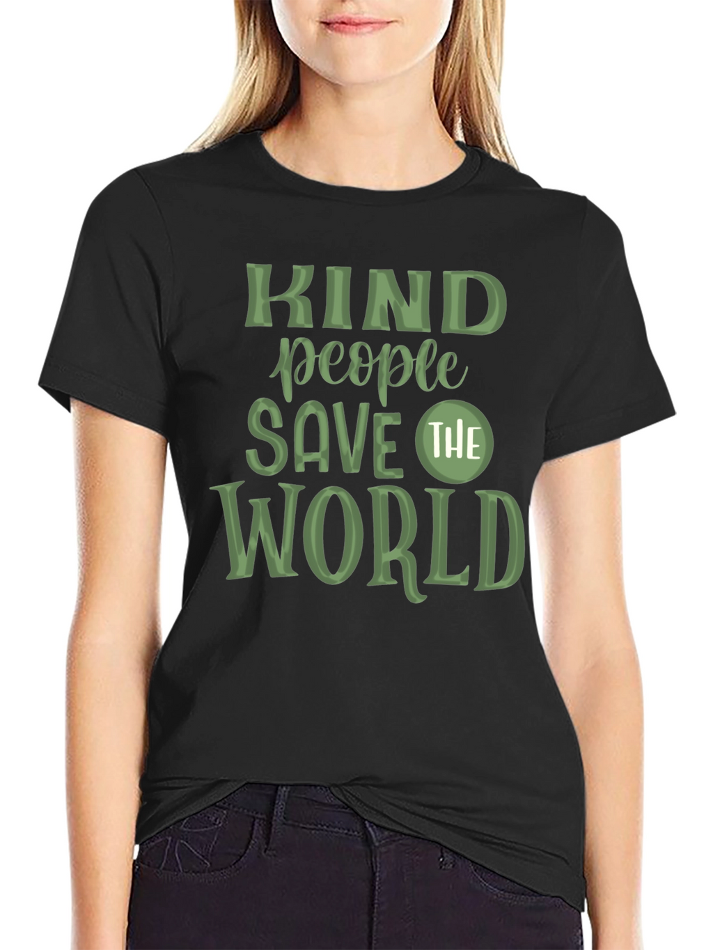 Kind People Save The World Graphic T-Shirt