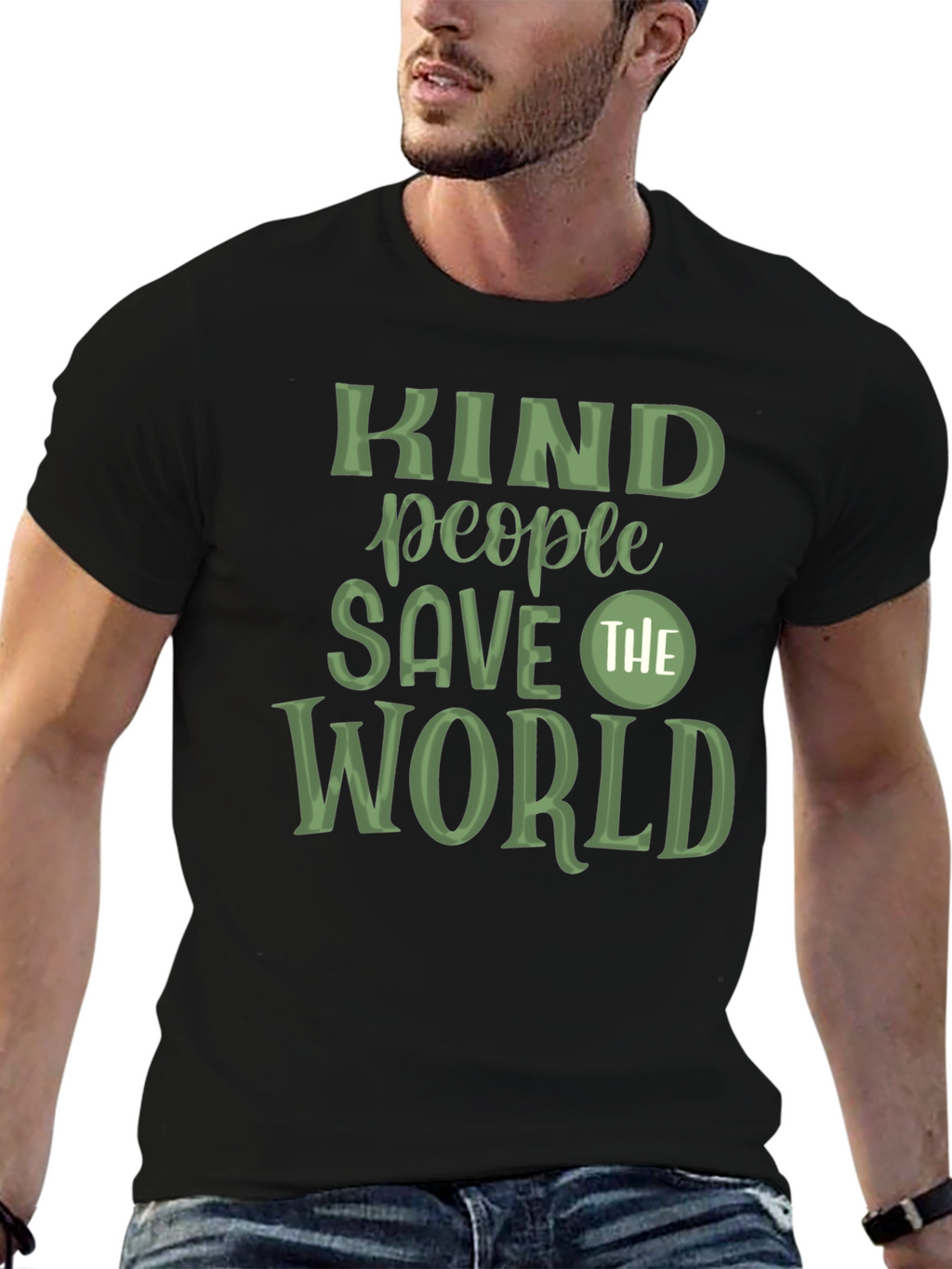 Kind People Save The World Graphic T-Shirt