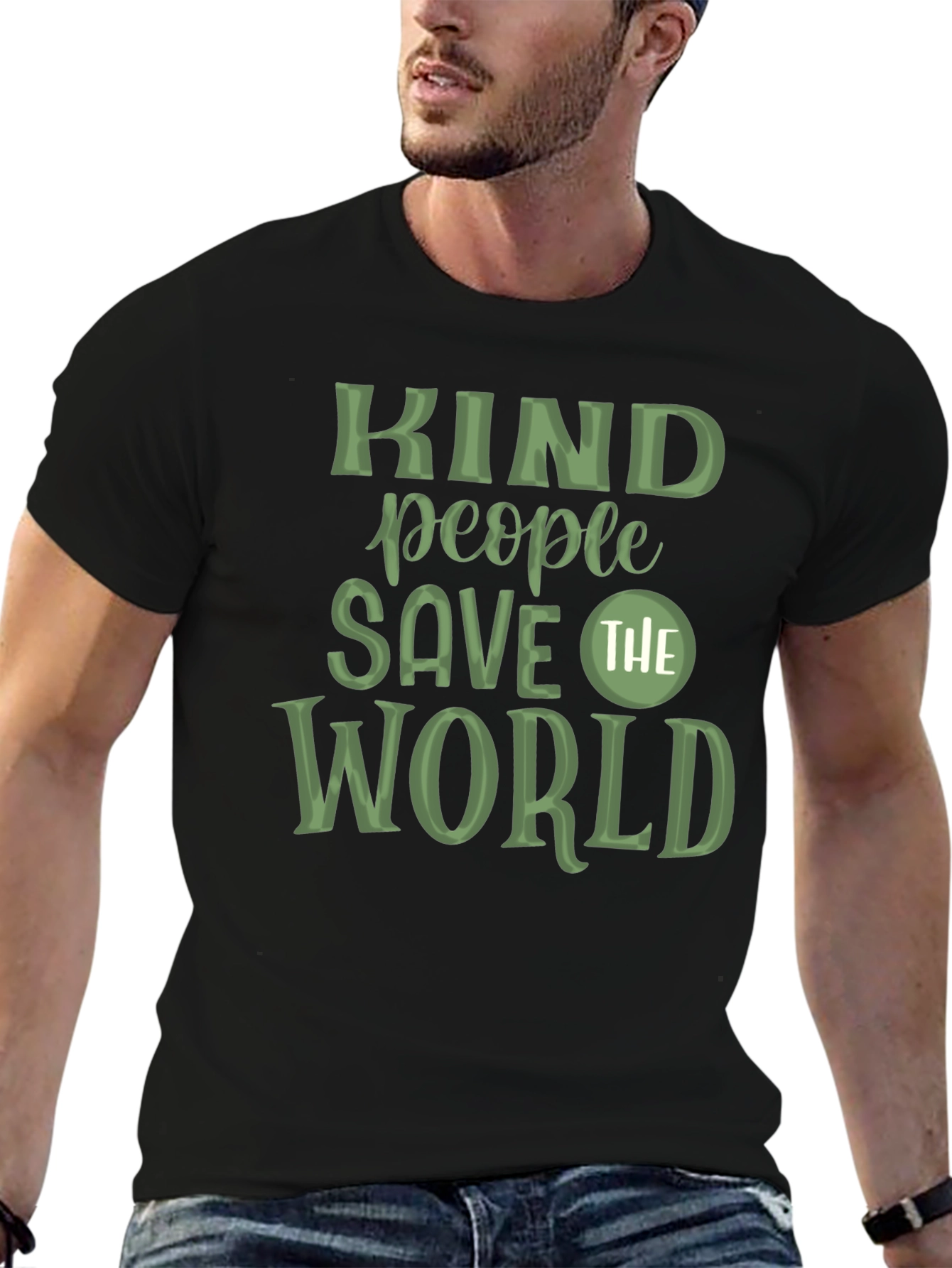 Kind People Save The World Graphic T-Shirt