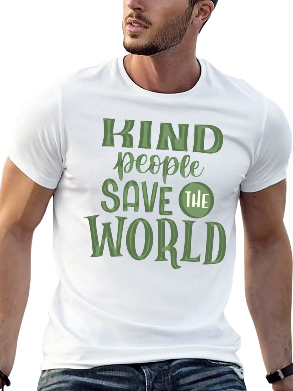 Kind People Save The World Graphic T-Shirt