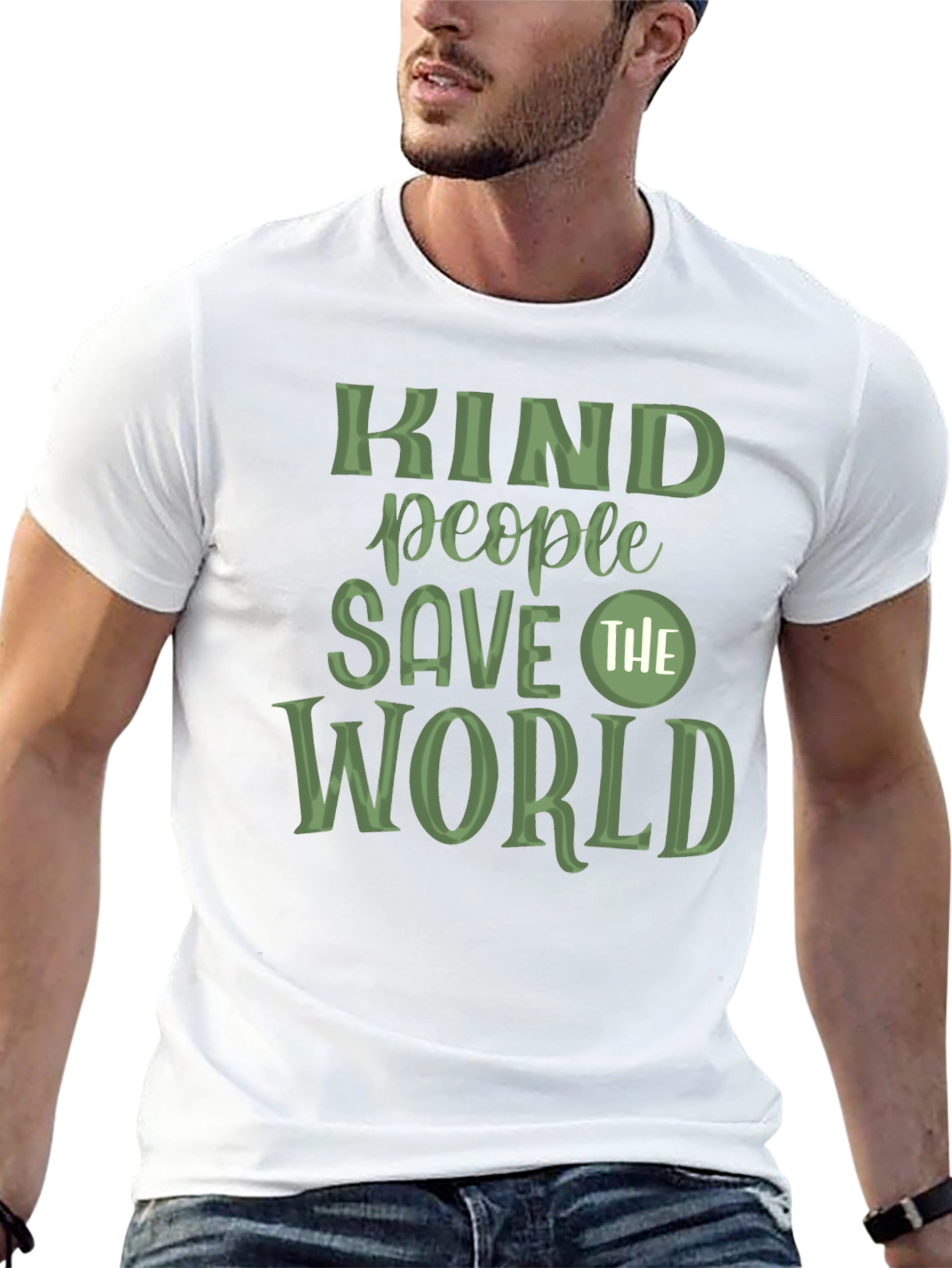 Kind People Save The World Graphic T-Shirt