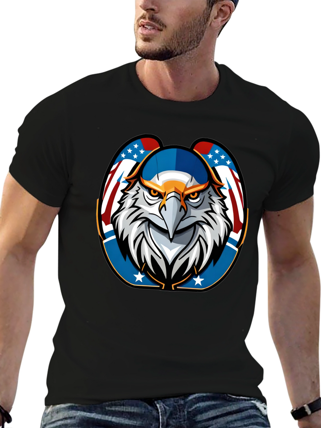 American Eagle Graphic Tee - Patriotic Style