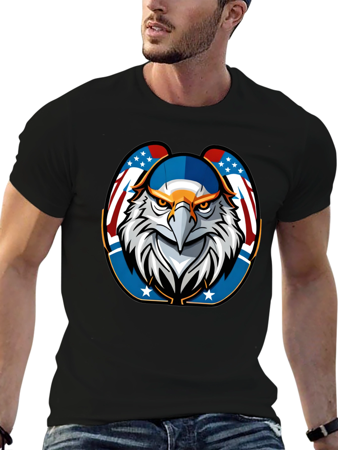 American Eagle Graphic Tee - Patriotic Style