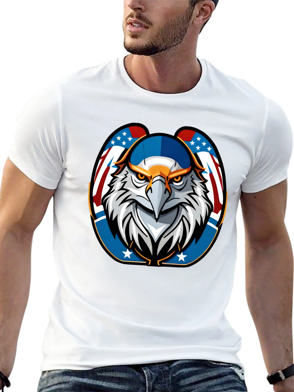 American Eagle Graphic Tee - Patriotic Style